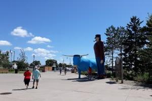 Paul Bunyan and Babe the Blue Ox in downtown Bemidji